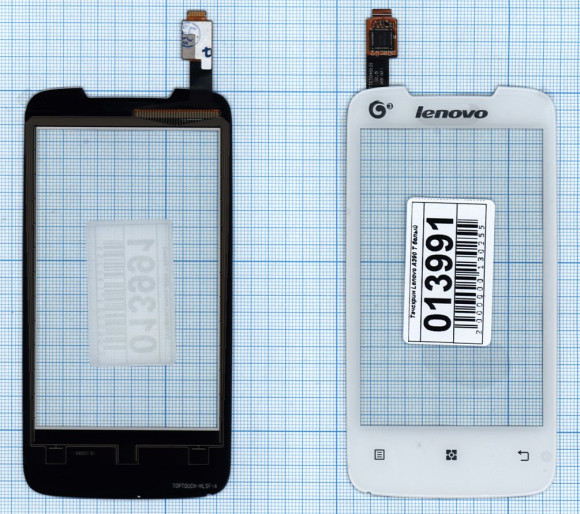 Сенсорное стекло (тачскрин) для Lenovo A390t, белый