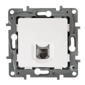 Розетка телефонная RJ11 белая (672240) ETIKA