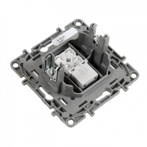 Розетка телефонная RJ11 белая (672240) ETIKA