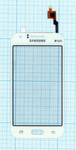 Сенсорное стекло (тачскрин) для Samsung Galaxy J1 (J100F) (4.3"), белый