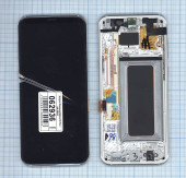Дисплей для Samsung Galaxy S8 Plus SM-G955F черный c серебристой рамкой