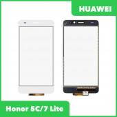 Сенсорное стекло (тачскрин) для Huawei Honor 5C (NEM-L51), Honor 7 Lite, белый