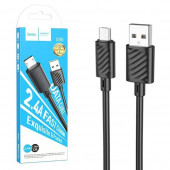 Кабель USB HOCO (X88) microUSB (1м) (черный) Кабель USB HOCO (X88) microUSB (1м) (черный)