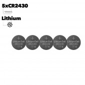 Батарейка (элемент питания) SmartBuy CR2430 литиевая, 1 штука Батарейка (элемент питания) SmartBuy CR2430 литиевая, 1 штука