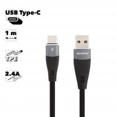 USB кабель WK Elephant Data Cable For Type-C WDC-079a 2.4A USB Type-C, черный USB кабель WK Elephant Data Cable For Type-C WDC-079a 2.4A USB Type-C, черный