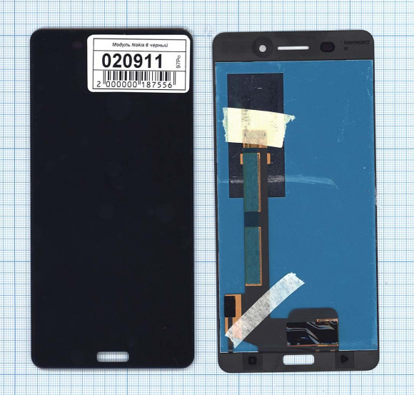 Модуль (матрица + тачскрин) для Nokia 6, черный