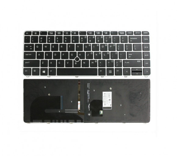 Клавиатура для ноутбука HP EliteBook 745 G7, 745 G8, черная, без указателя