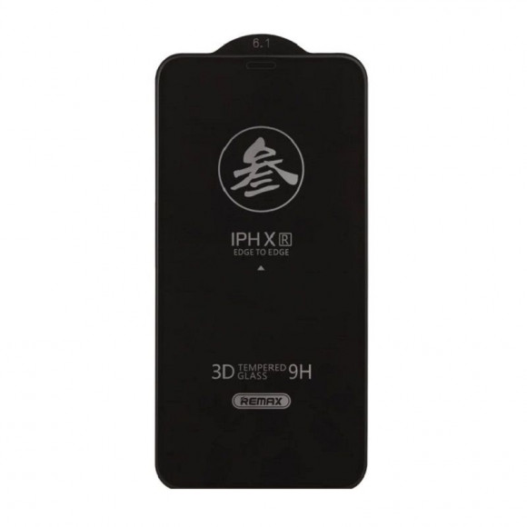 Защитное стекло Remax Medicine Glass GL-27 для Apple iPhone XR с рамкой, черное Защитное стекло Remax Medicine Glass GL-27 для Apple iPhone XR с рамкой, черное