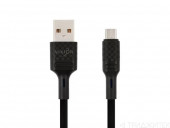 Кабель USB Vixion (K27) MicroUSB, 1 метр, черный Кабель USB Vixion (K27) MicroUSB, 1 метр, черный