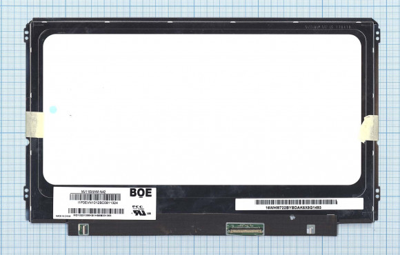 Матрица NV116WHM-N42, 11.6", ADS, 1366x768 (HD), 40 pin, LED, Матрица + тачскрин, глянцевая