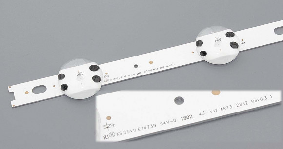 LED подсветка 43" V17 ART3 2862 Rev0.3 1