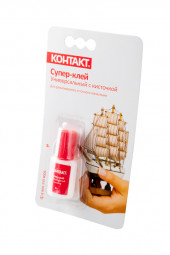 КОНТАКТ Супер-клей Универсальный с кисточкой (5г) BL1 в шоу-боксе 10шт КОНТАКТ Супер-клей Универсальный с кисточкой (5г) BL1 в шоу-боксе 10шт