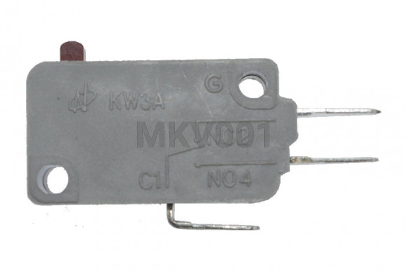 Микровыключатель для микроволновой печи 3-х контактный 16(3)A, 250В Микровыключатель для микроволновой печи 3-х контактный 16(3)A, 250В