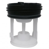 Вставка в фильтр помпы для стиральной машины Indesit, Whirlpool, черная крышка + белый фильтр Вставка в фильтр помпы для стиральной машины Indesit, Whirlpool, черная крышка + белый фильтр