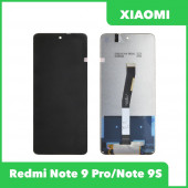 LCD дисплей для Xiaomi Redmi Note 9 Pro, Note 9S в сборе с тачскрином (черный) LCD дисплей для Xiaomi Redmi Note 9 Pro, Note 9S в сборе с тачскрином (черный)