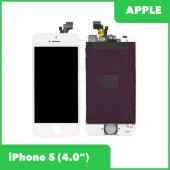 Модуль для Apple iPhone 5 (яркая подсветка), класс (AAA), белый Модуль для Apple iPhone 5 (яркая подсветка), класс (AAA), белый