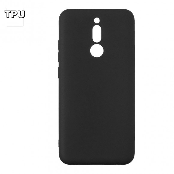 Чехол силиконовый "LP" для Xiaomi Redmi 8 TPU, черный, непрозрачный (европакет)
