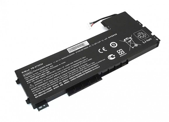 Аккумулятор (батарея) VV09-3S1P для ноутбука HP ZBook 15 G3, 11.4В, 5600мАч, черная (OEM)
