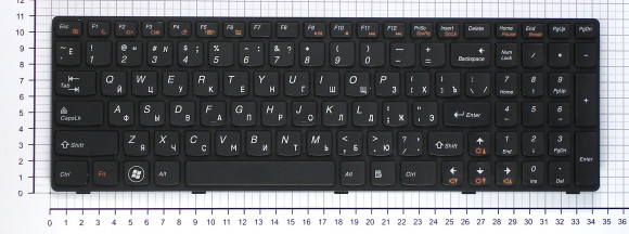 Клавиатура для ноутбука Lenovo IdeaPad B570, B580, B590, V570, V580, Z570, Z575, черная (NSK-B5ASW) Клавиатура для ноутбука Lenovo IdeaPad B570, B580, B590, V570, V580, Z570, Z575, черная (NSK-B5ASW)