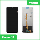 LCD дисплей для Tecno Camon 19 в сборе с тачскрином (черный) Premium Quality