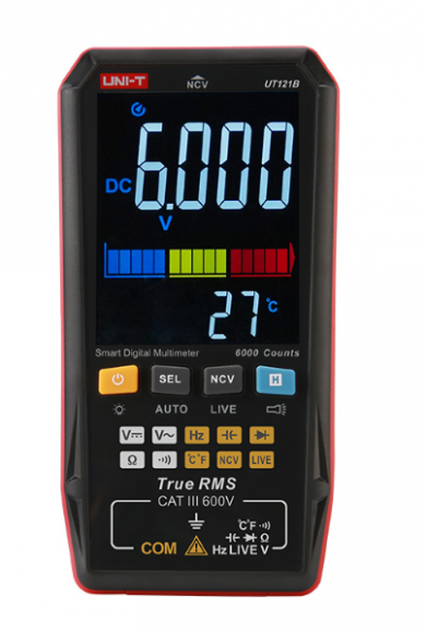 Супертонкий мультиметр UNI-T UT121B с большим экраном