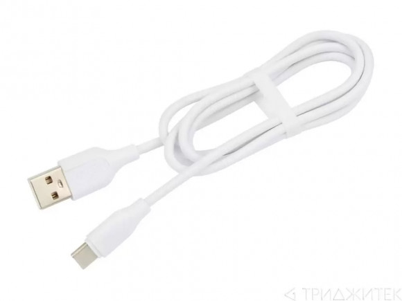 Кабель USB Vixion (K2) Type-C, 1 метр, белый