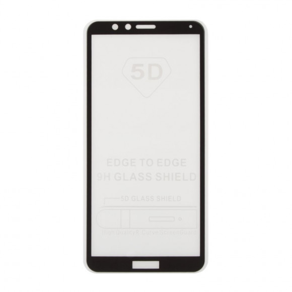 Защитное стекло Tempered Glass для Huawei Honor 7X, черная рамка