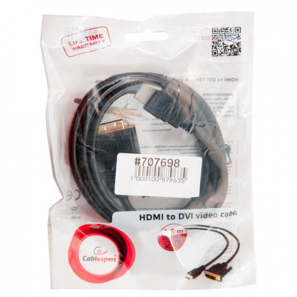 Кабель Cablexpert CC-HDMI-DVI-6