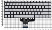 Клавиатура для ноутбука HP Pavilion 13-AN, серебристая
