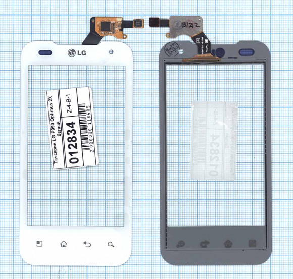 Сенсорное стекло (тачскрин) для LG P990 Optimus 2X, белый