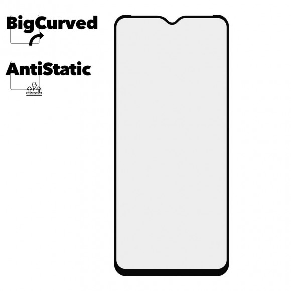 Защитное стекло для Huawei nova Y61 Super max Anti-static big curved glass