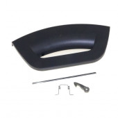 Ручка люка стиральной машины Indesit, Ariston, черный