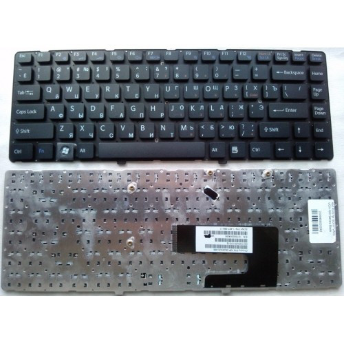 Клавиатура для ноутбука SONY VAIO VGN-NW WITHOUT FRAME black РУССКАЯ РАСКЛАДКА
