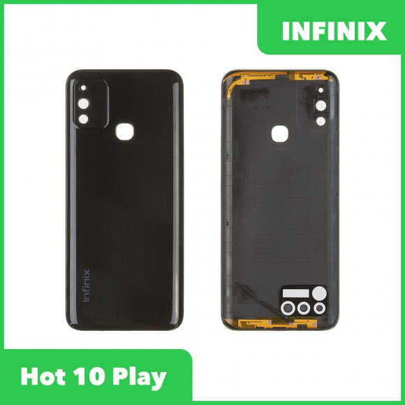 Задняя крышка для Infinix Hot 10 Play (X688B) (черный)