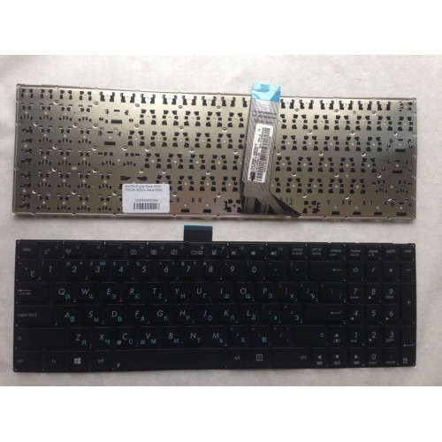 Клавиатура для ноутбука ASUS X502 X502A X502U РУССКАЯ РАСКЛАДКА длинный шлейф, прямой Enter, с винтовым крепежом