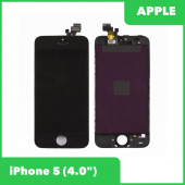 Модуль для Apple iPhone 5 (яркая подсветка), класс (AAA), черный Модуль для Apple iPhone 5 (яркая подсветка), класс (AAA), черный