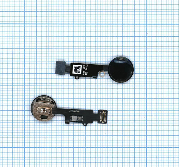 Кнопка HOME для телефона Apple iPhone 7, 7 Plus AAA, в сборе с механизмом и шлейфом, черный