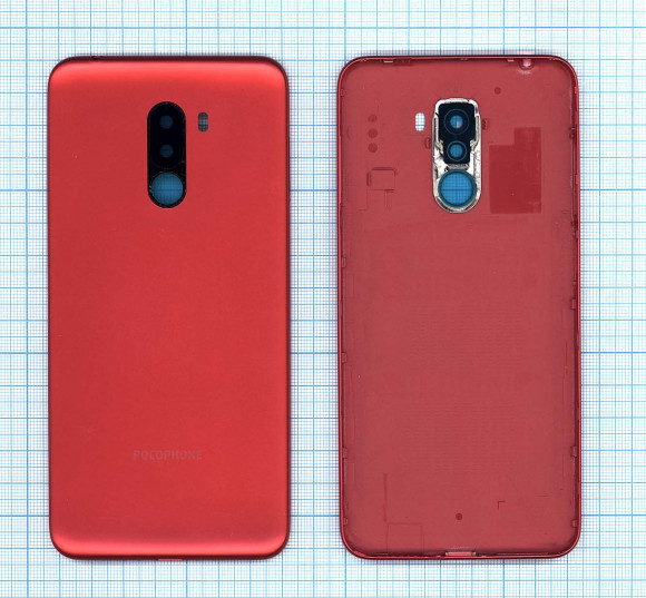 Задняя крышка корпуса для Xiaomi Pocophone F1, красная