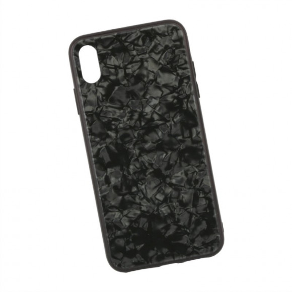Чехол для Apple iPhone XS Max Proda Glass Case стеклянный, черный