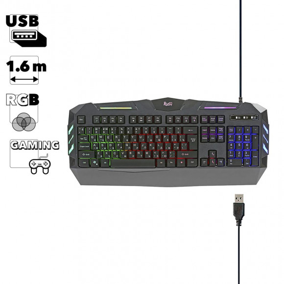 Клавиатура игровая Smartbuy RUSH Interstellar 309 USB черная (SBK-309G-K)