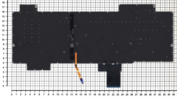 Клавиатура для ноутбука Asus Gaming FX504, черная с красной подсветкой