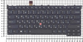 Клавиатура для ноутбука Lenovo ThinkPad X1 carbon Gen 3 2015, черная c подсветкой Клавиатура для ноутбука Lenovo ThinkPad X1 carbon Gen 3 2015, черная c подсветкой