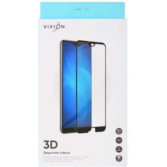 Защитное стекло 3D для Huawei Honor 7A (5, 45"), черный (Vixion)