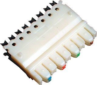110C-M-4P Соединительный модуль 110 типа на 4 пары, , категория 5e Hyperline