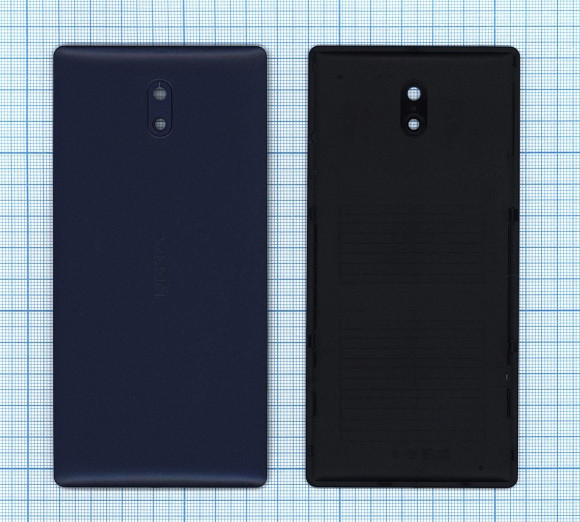Задняя крышка корпуса для Nokia 3, синяя Задняя крышка корпуса для Nokia 3, синяя