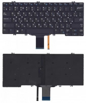Клавиатура для ноутбука Dell Latitude E5280, черная с подсветкой Клавиатура для ноутбука Dell Latitude E5280, черная с подсветкой