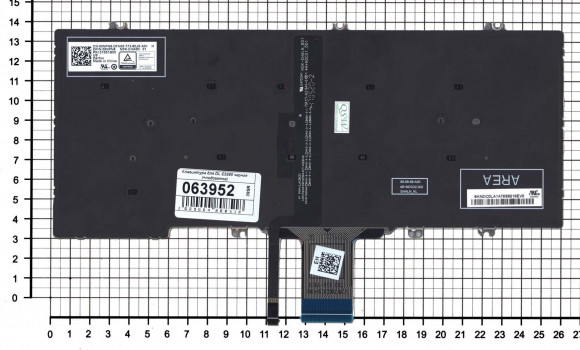 Клавиатура для ноутбука Dell Latitude E5280, черная с подсветкой Клавиатура для ноутбука Dell Latitude E5280, черная с подсветкой