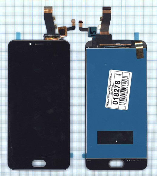 Модуль (матрица + тачскрин) для Meizu M5, черный