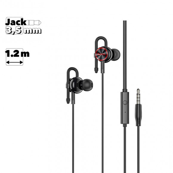 Гарнитура Hoco M84 Perfection Universal Earphones With Mic, черный