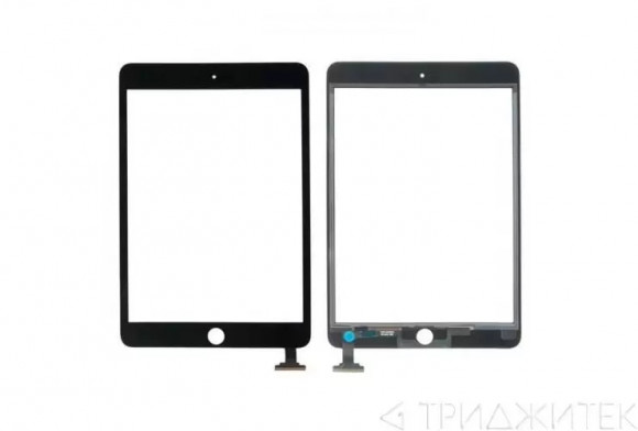 Тачскрин (сенсорное стекло) для планшета Apple iPad Mini 3 (A1599, A1600), черный, 7.9
